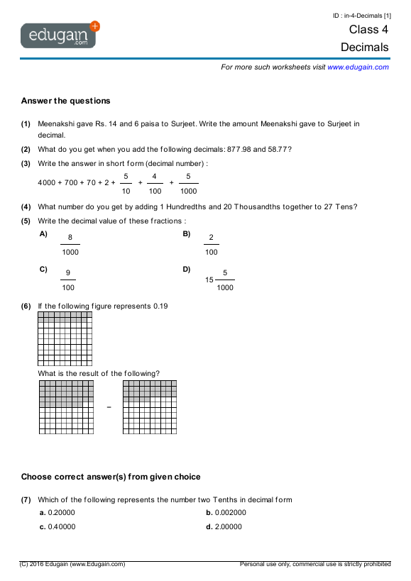 Decimals